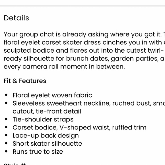 WINDSOR EYELET DRESS - Picture 8 of 13